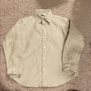 Janie and Jack Beige Kids Polo Shirt